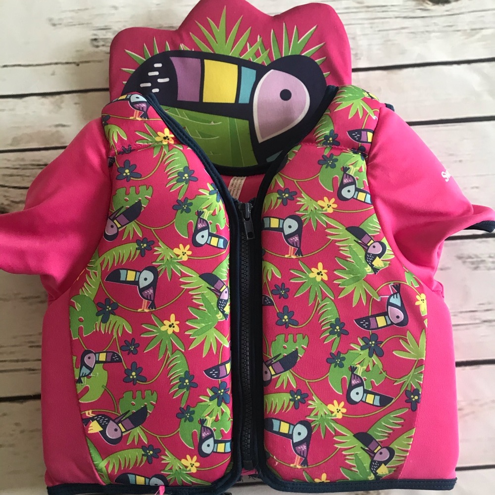 Little girls life vest
